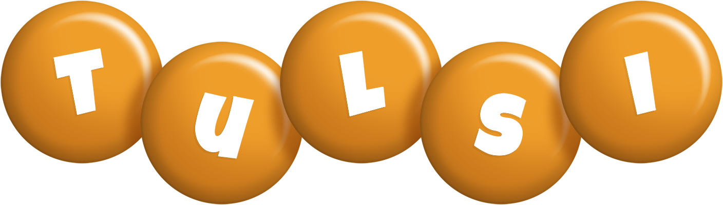 Tulsi candy-orange logo