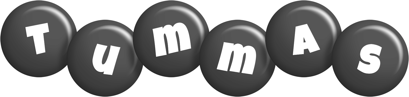 Tummas candy-black logo