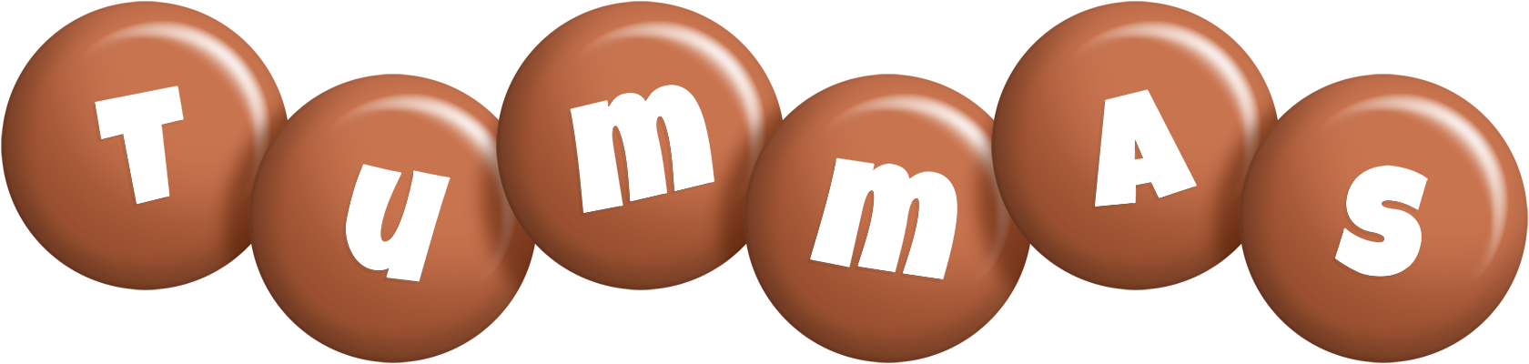 Tummas candy-brown logo