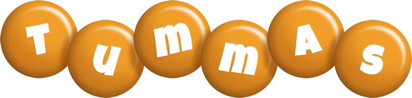 Tummas candy-orange logo