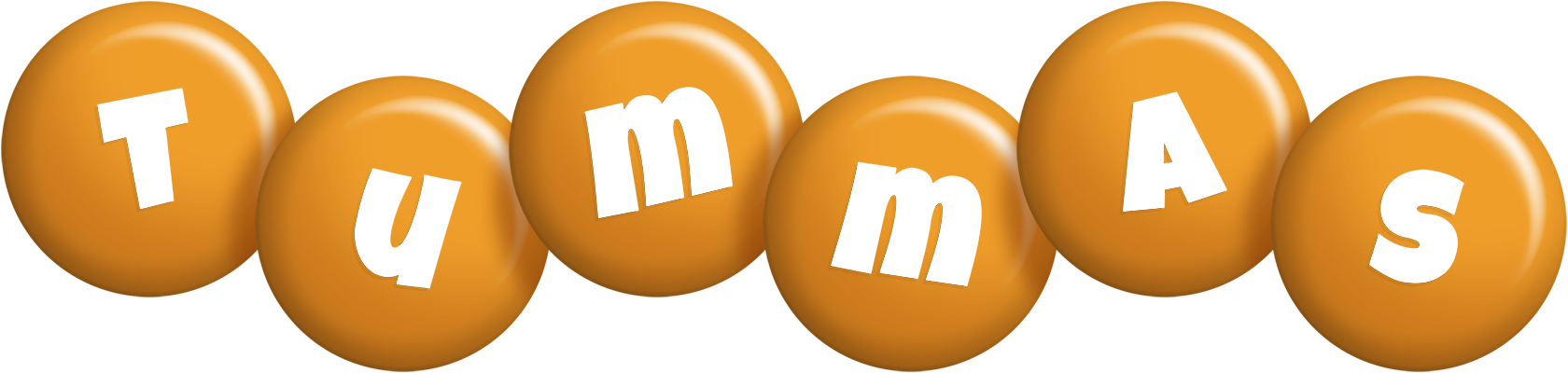Tummas candy-orange logo