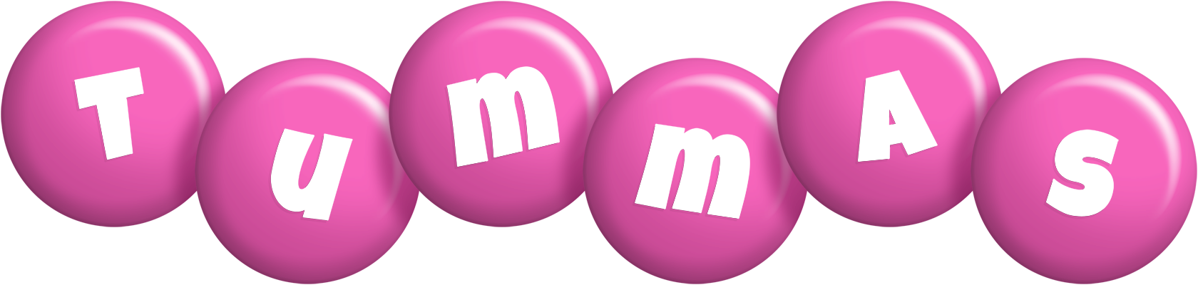 Tummas candy-pink logo