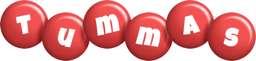 Tummas candy-red logo