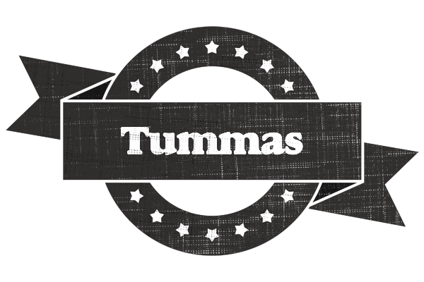 Tummas grunge logo
