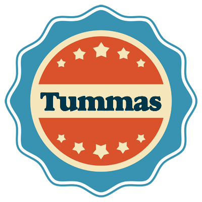 Tummas labels logo