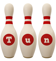 Tun bowling-pin logo