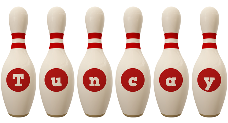 Tuncay bowling-pin logo