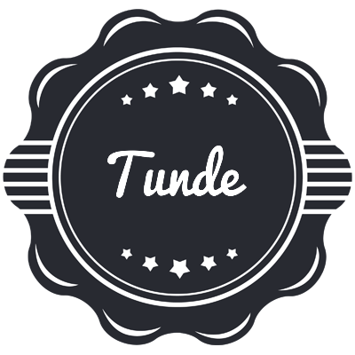 Tunde badge logo