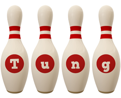 Tung bowling-pin logo