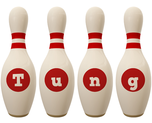 Tung bowling-pin logo