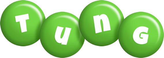 Tung candy-green logo