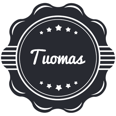 Tuomas badge logo