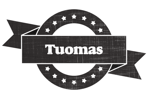 Tuomas grunge logo