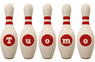Tuomo bowling-pin logo