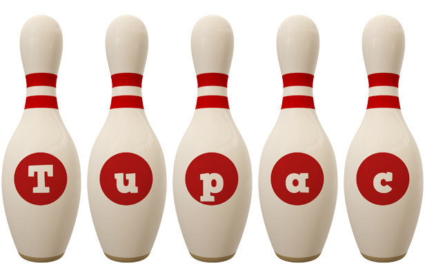 Tupac bowling-pin logo