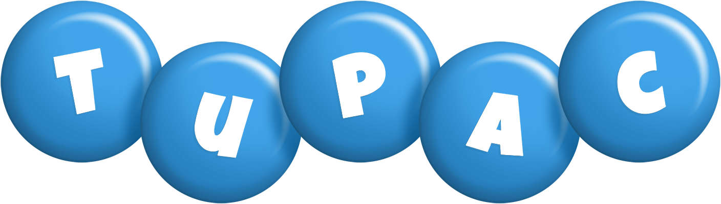 Tupac candy-blue logo