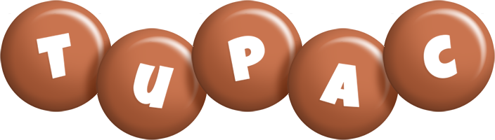 Tupac candy-brown logo