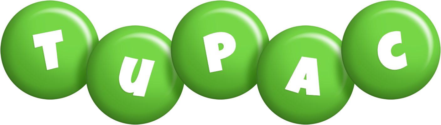 Tupac candy-green logo