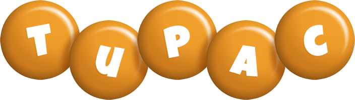 Tupac candy-orange logo