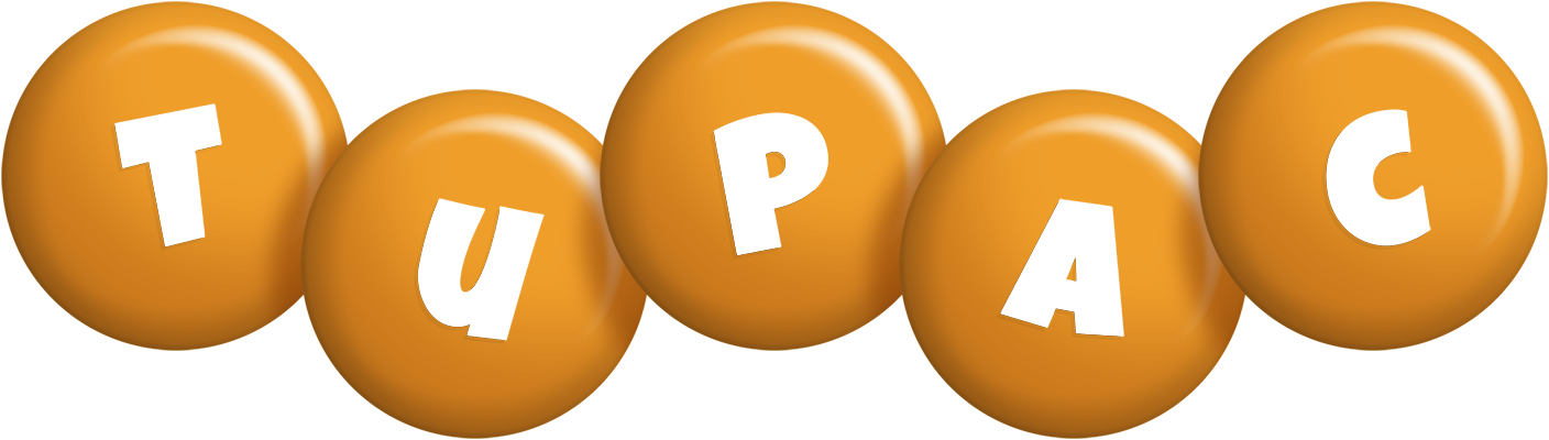 Tupac candy-orange logo