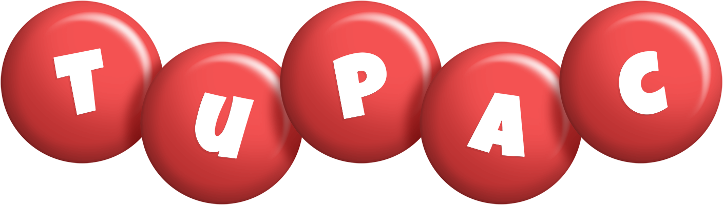 Tupac candy-red logo