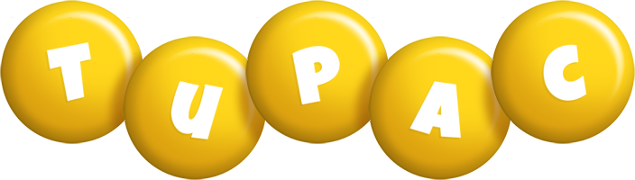 Tupac candy-yellow logo