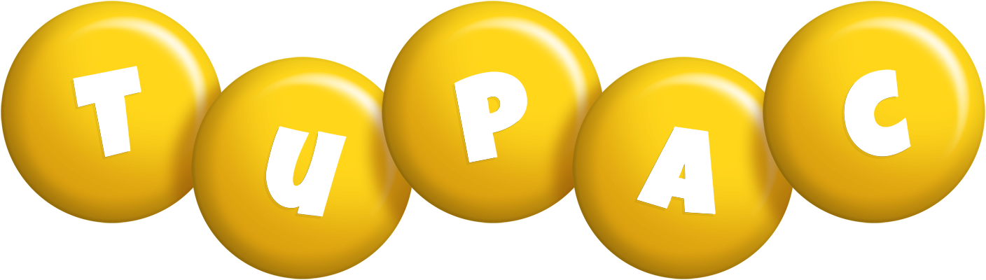Tupac candy-yellow logo