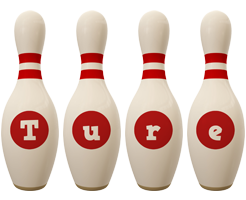 Ture bowling-pin logo