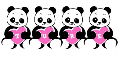 Ture love-panda logo