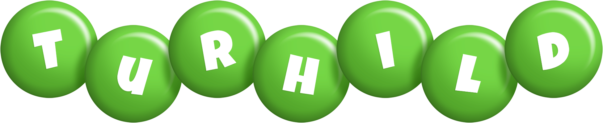 Turhild candy-green logo