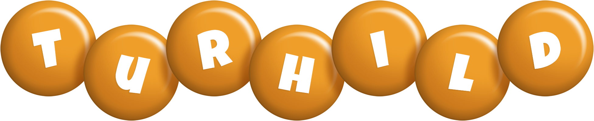 Turhild candy-orange logo