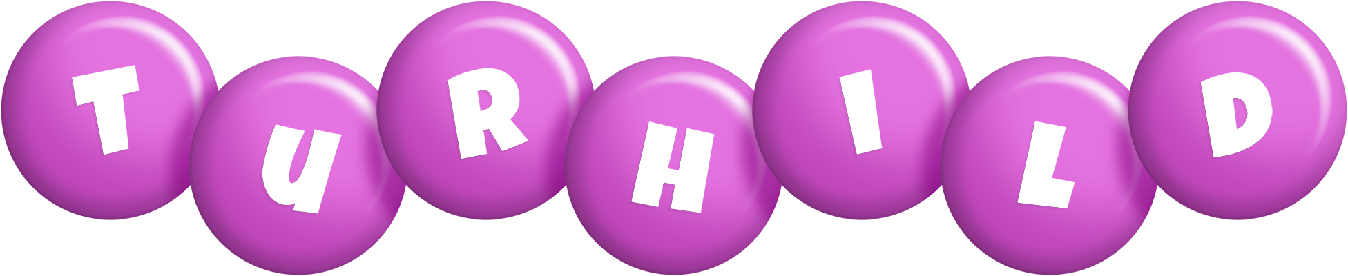 Turhild candy-purple logo