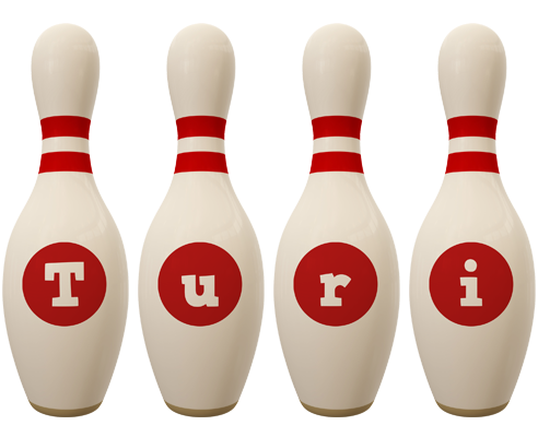 Turi bowling-pin logo