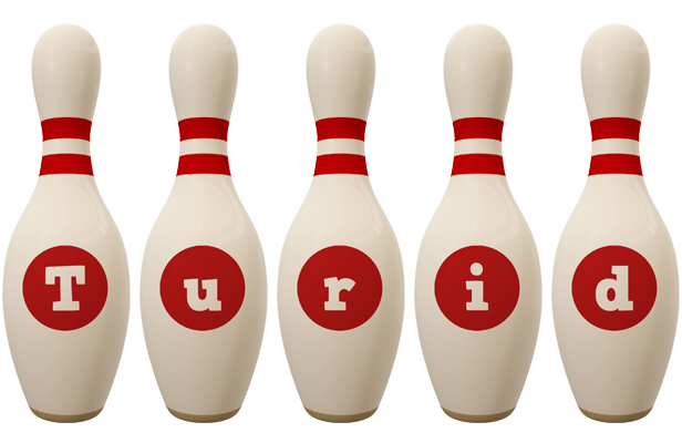 Turid bowling-pin logo