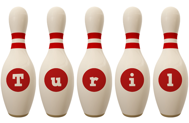 Turil bowling-pin logo