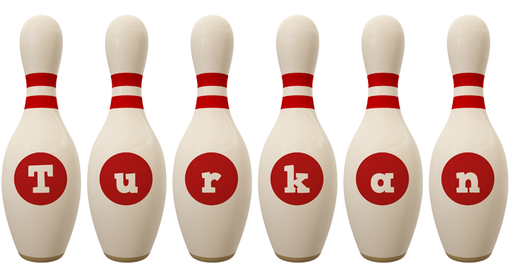 Turkan bowling-pin logo