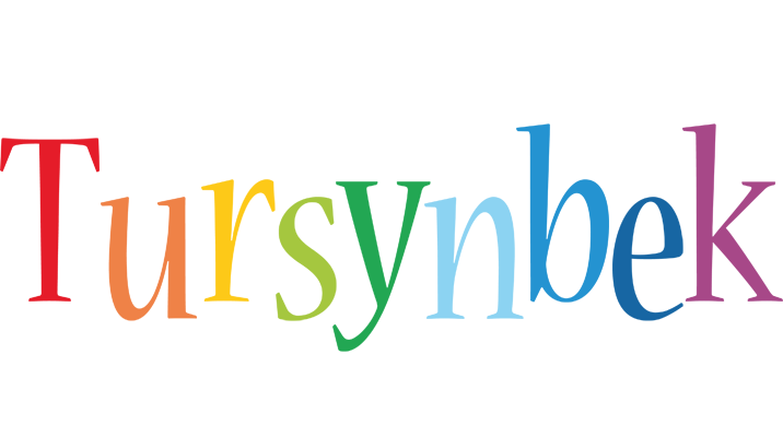 Tursynbek birthday logo