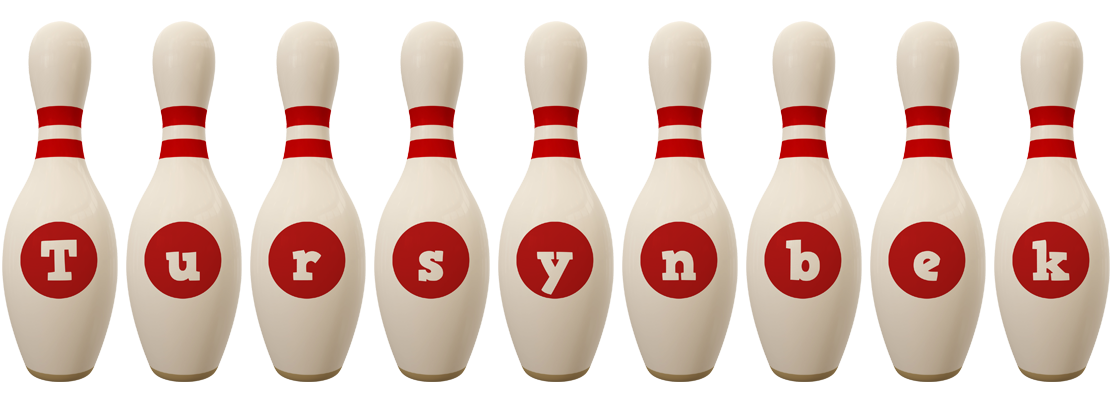 Tursynbek bowling-pin logo