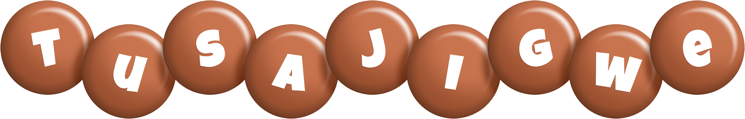 Tusajigwe candy-brown logo