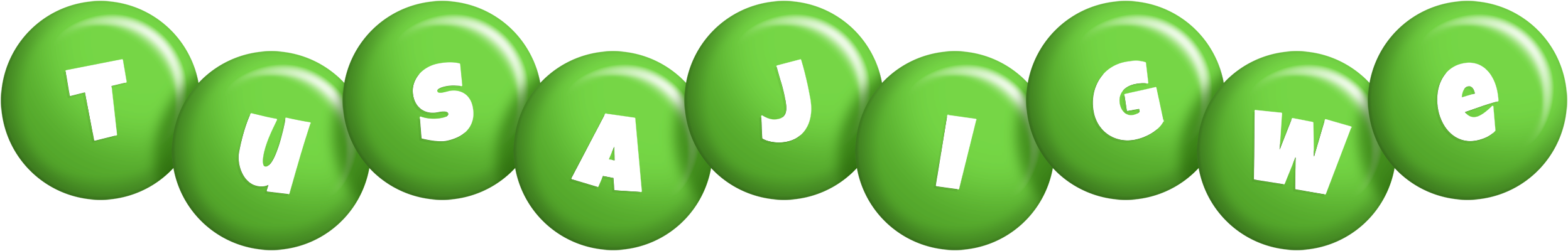 Tusajigwe candy-green logo