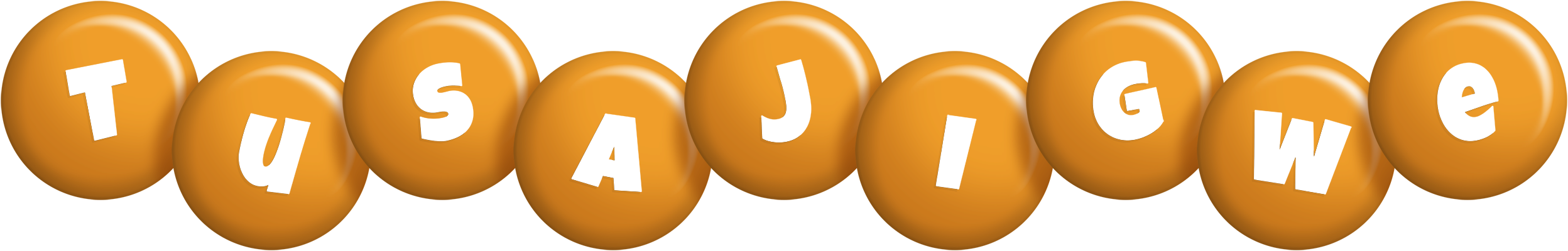 Tusajigwe candy-orange logo
