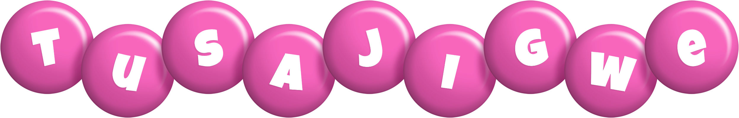 Tusajigwe candy-pink logo