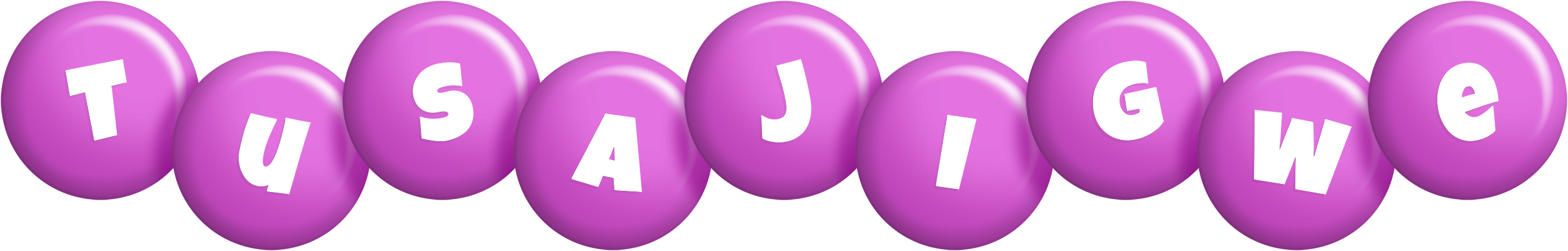 Tusajigwe candy-purple logo