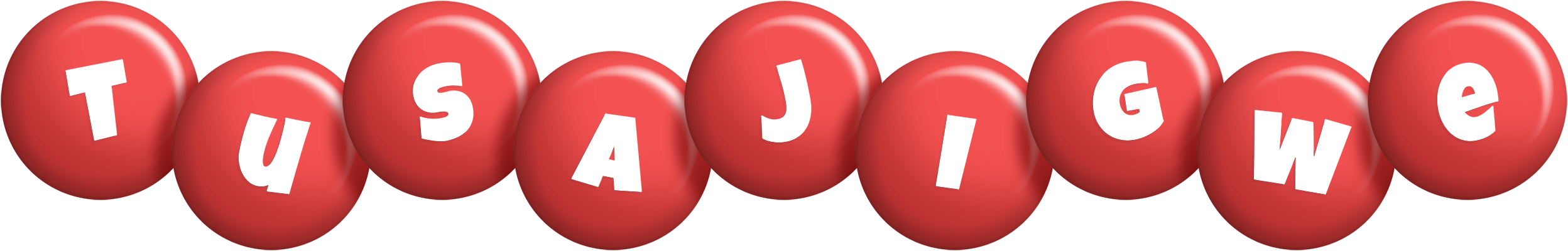 Tusajigwe candy-red logo