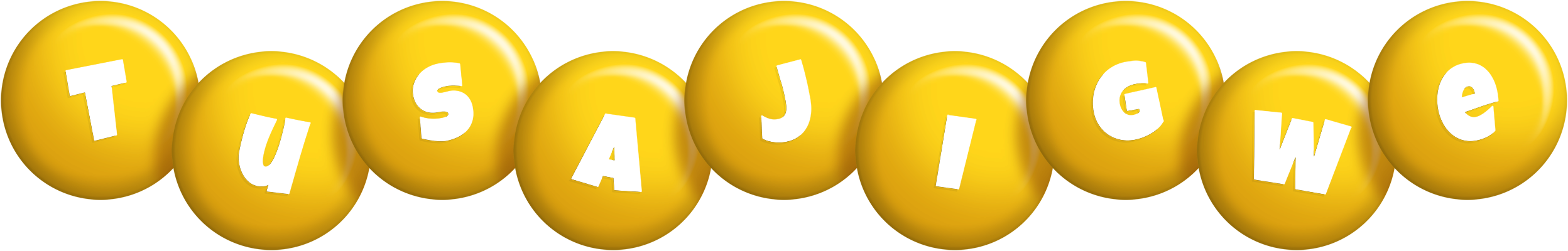Tusajigwe candy-yellow logo