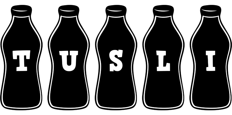 Tusli bottle logo