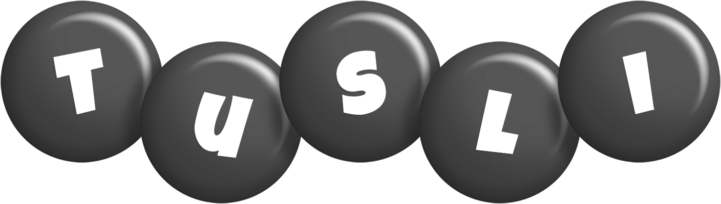 Tusli candy-black logo