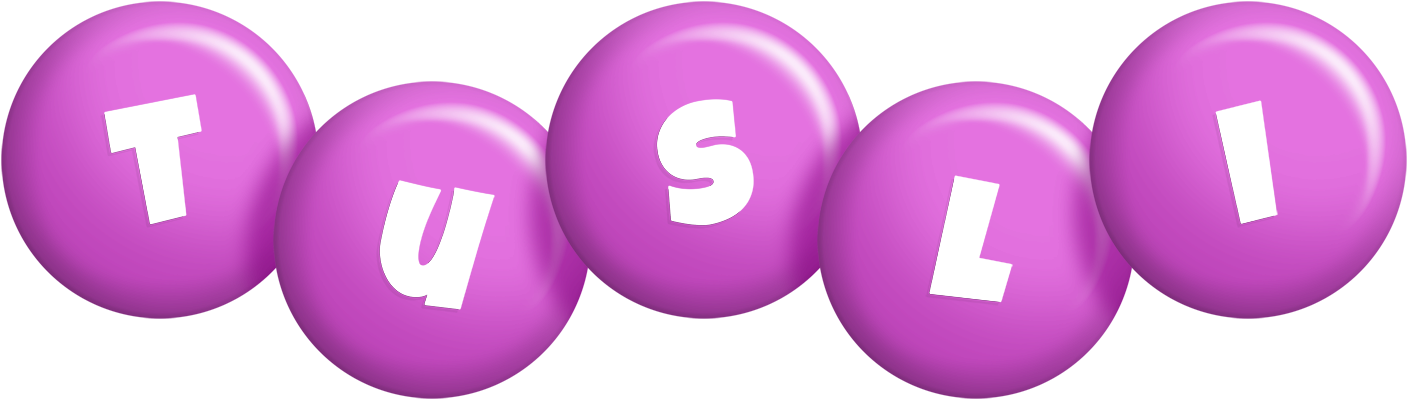 Tusli candy-purple logo