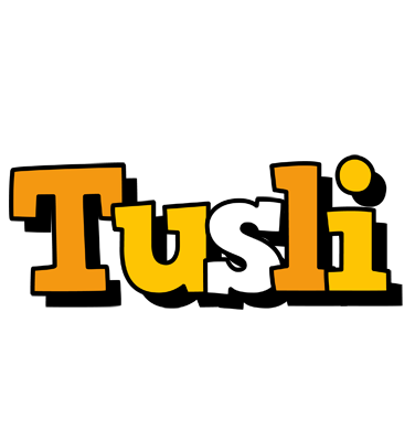Tusli cartoon logo