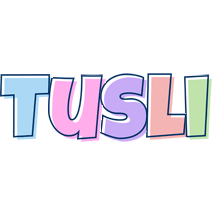 Tusli pastel logo